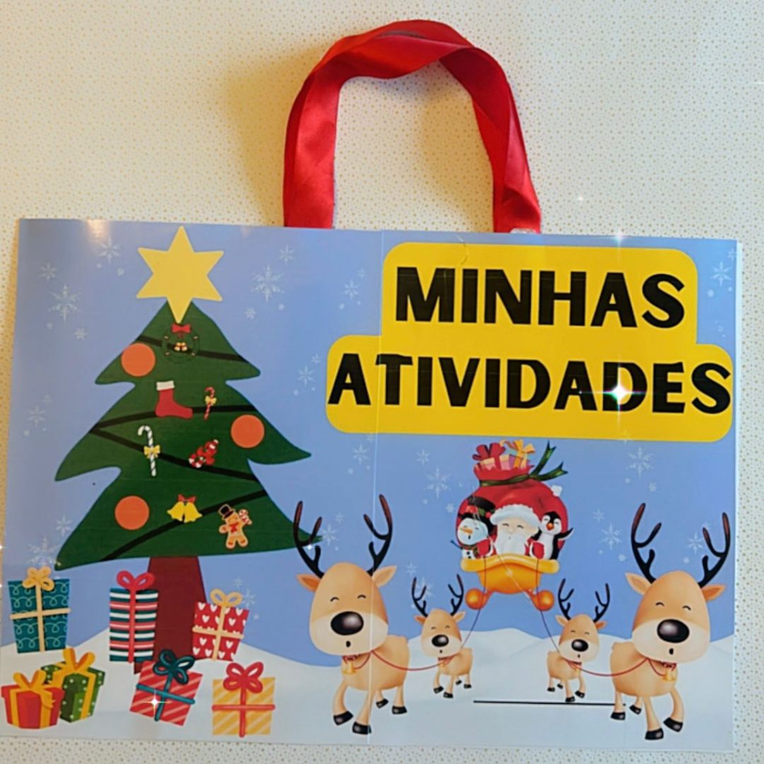 Sacolinha de atividades Natal Papai Noel