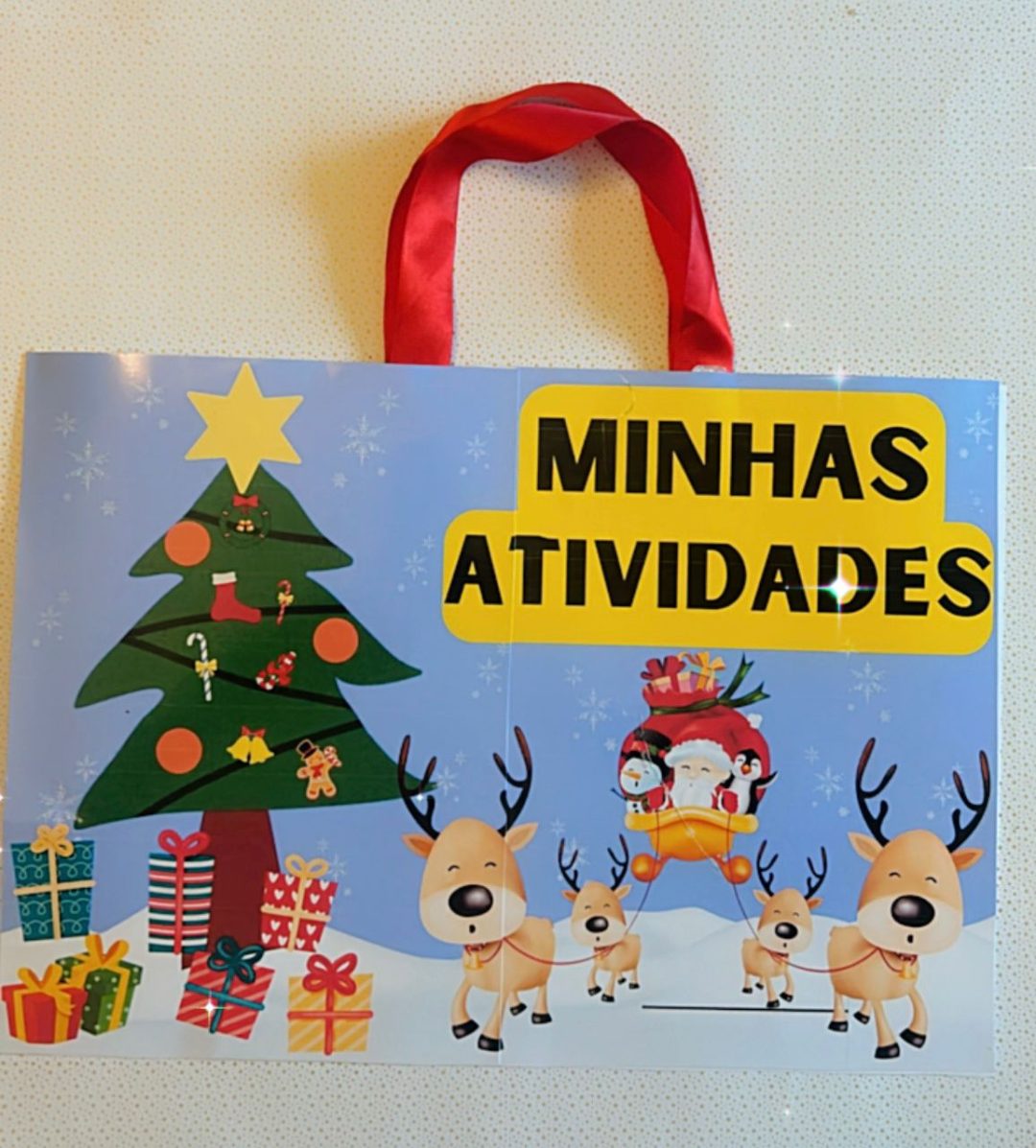 Sacolinha de atividades Natal Papai Noel