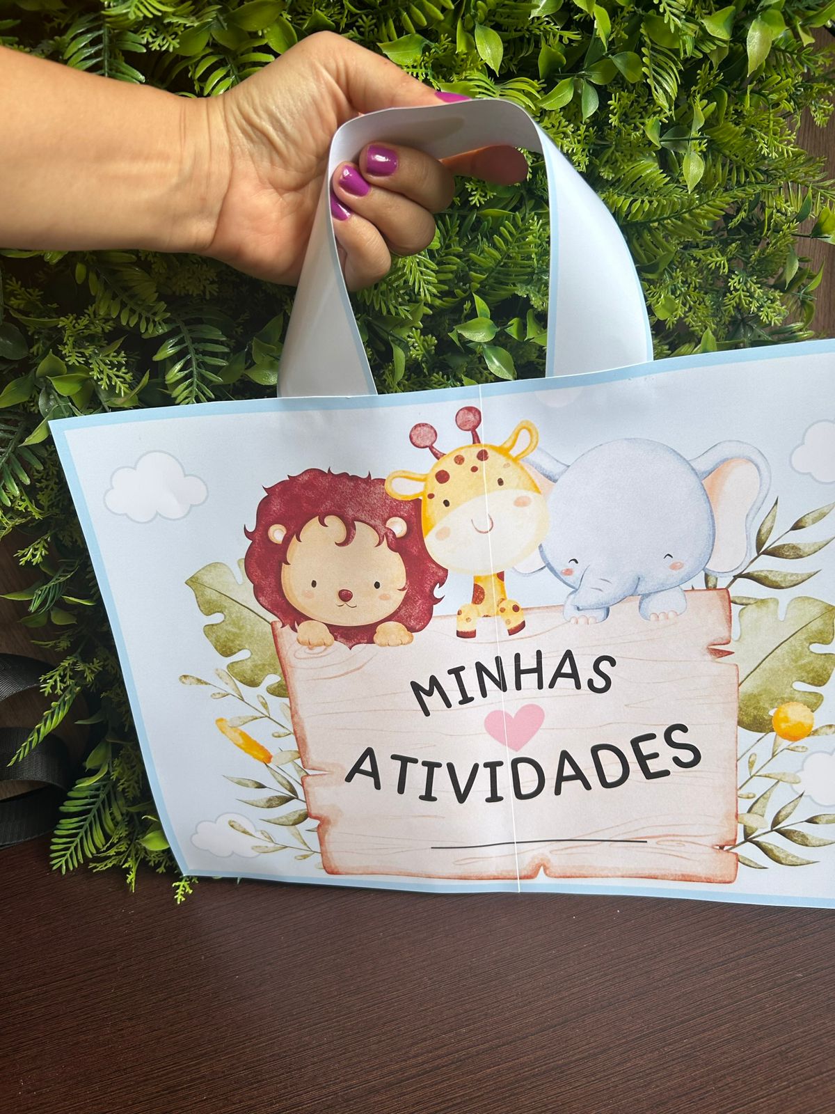 Sacolinha de atividades férias Safari