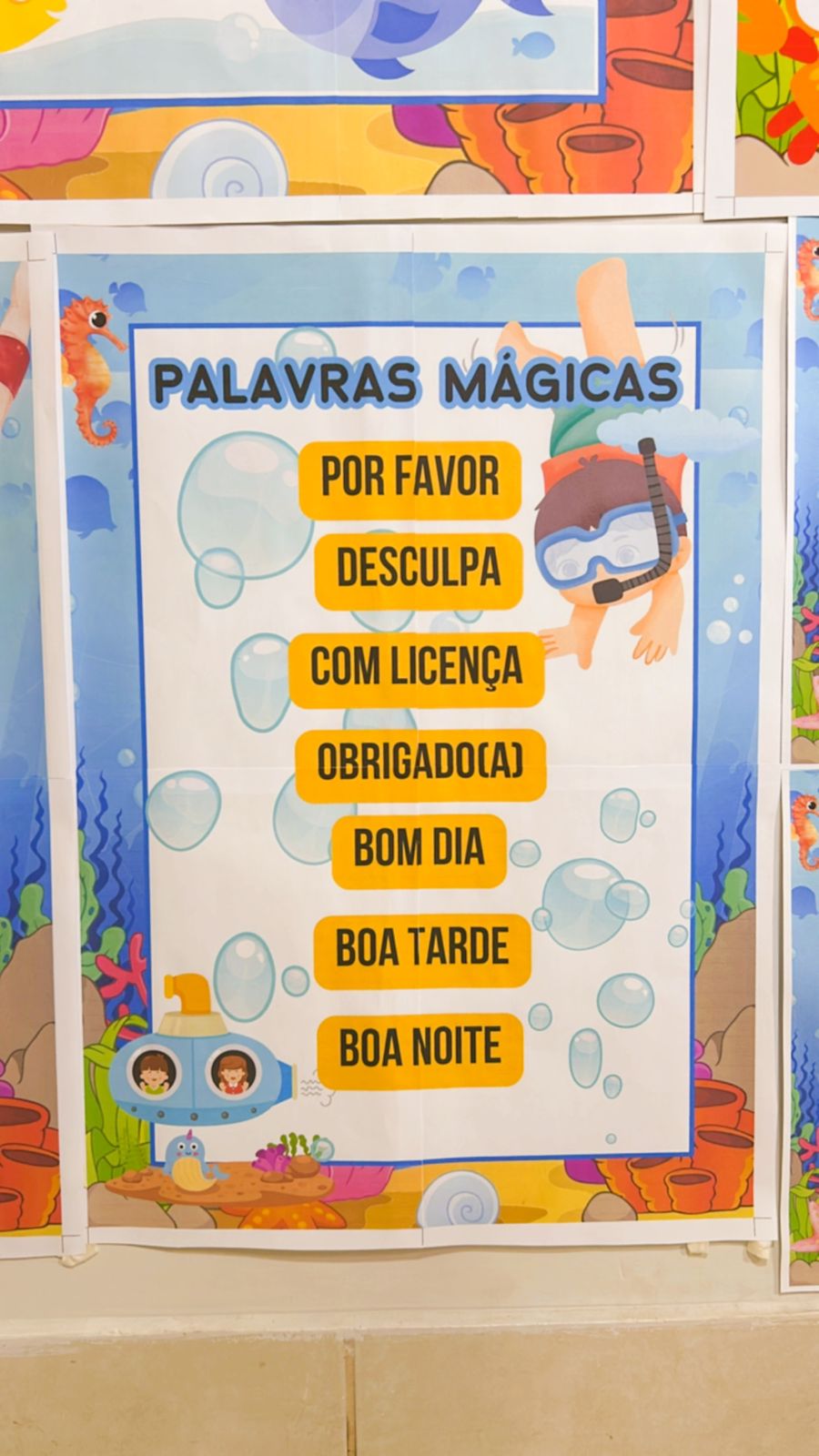 Kit volta às aulas Fundo do mar 2026 - Imagem 14