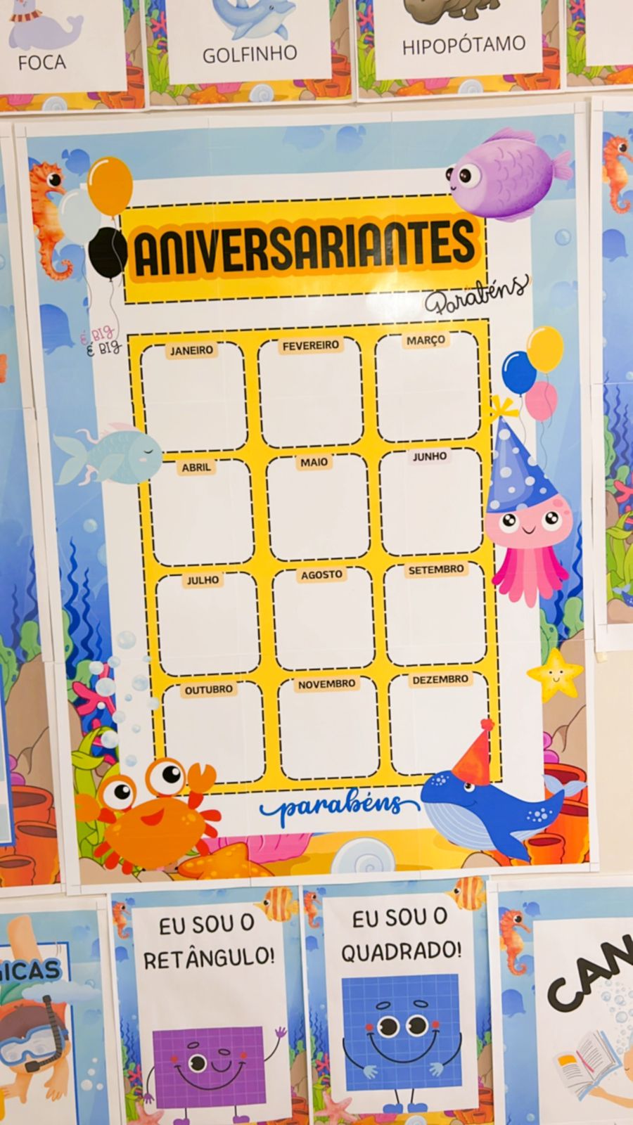 Kit volta às aulas Fundo do mar 2026 - Imagem 10