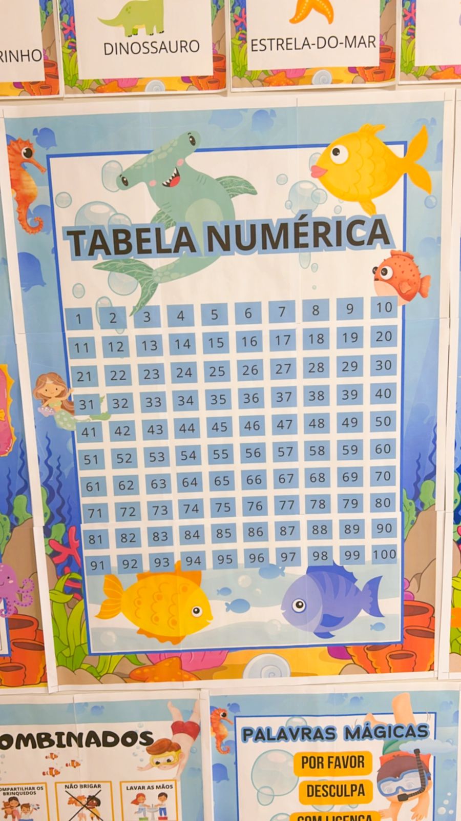 Kit volta às aulas Fundo do mar 2026 - Imagem 7