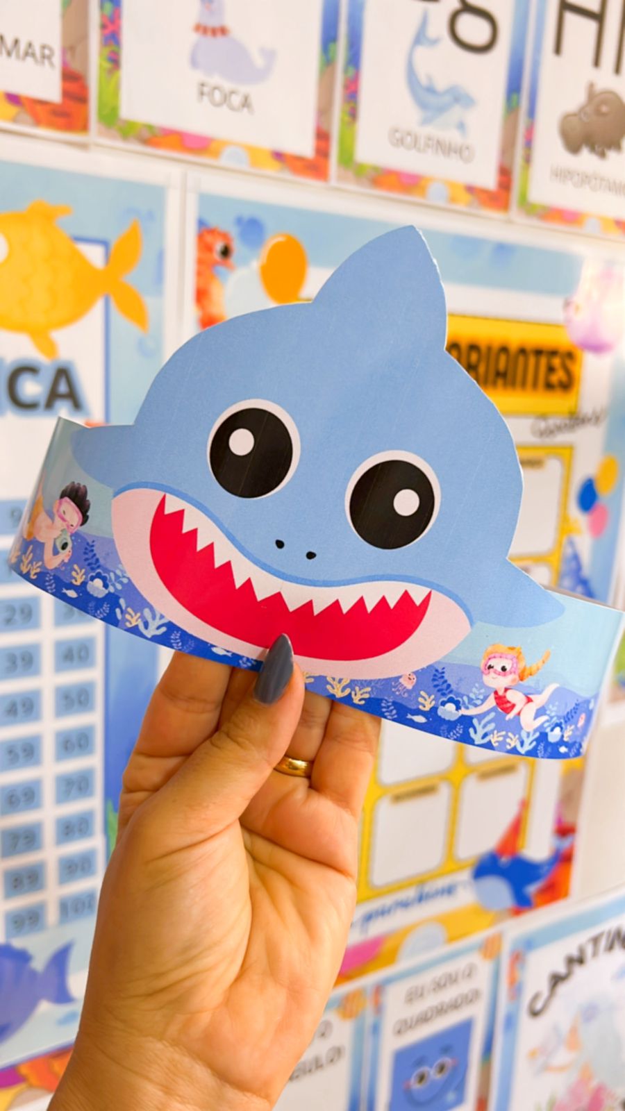 Kit volta às aulas Fundo do mar 2026 - Imagem 6