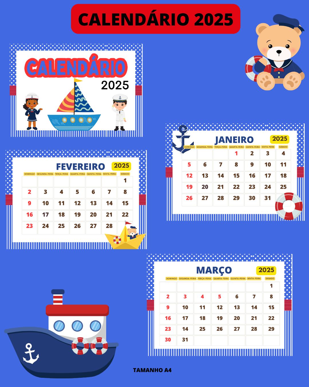 Kit volta às aulas Marinheiro 2026⚓🪼 - Imagem 7