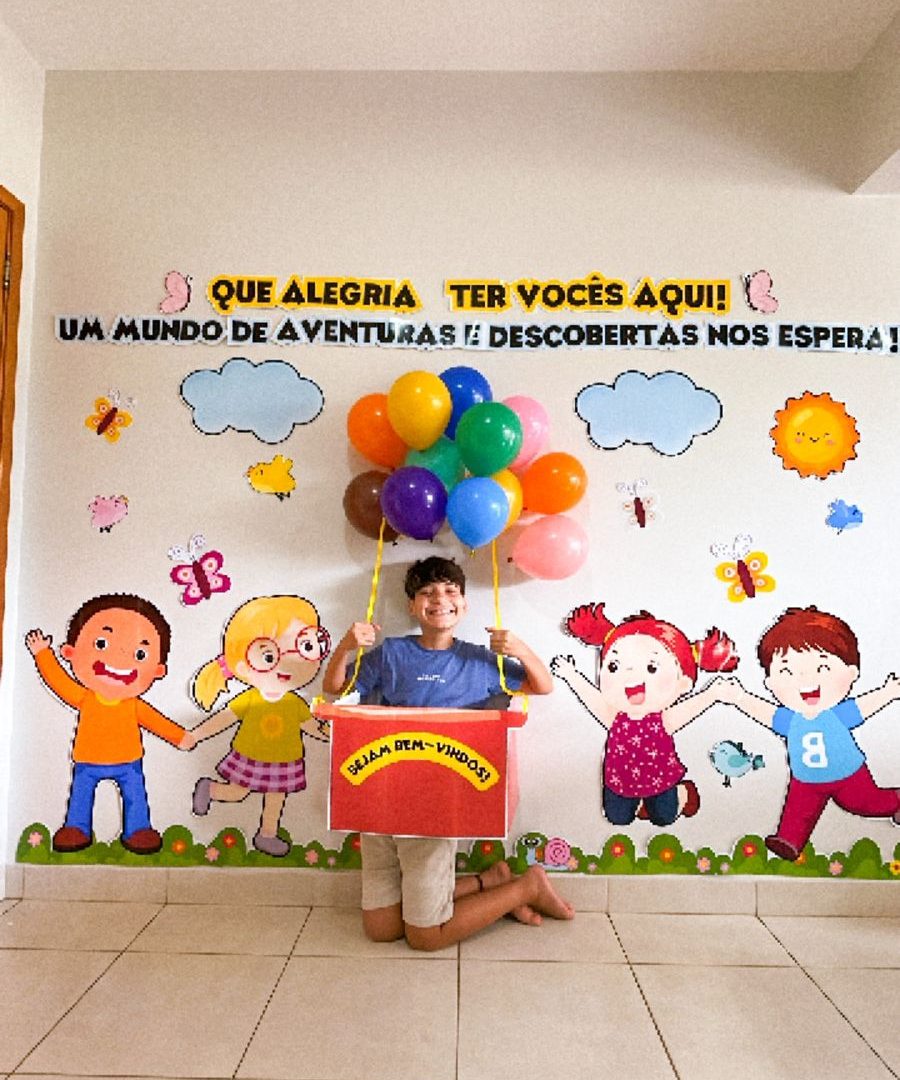 👧🏽👦🏿Painel Grande Volta às Aulas Crianças 🧒🏼