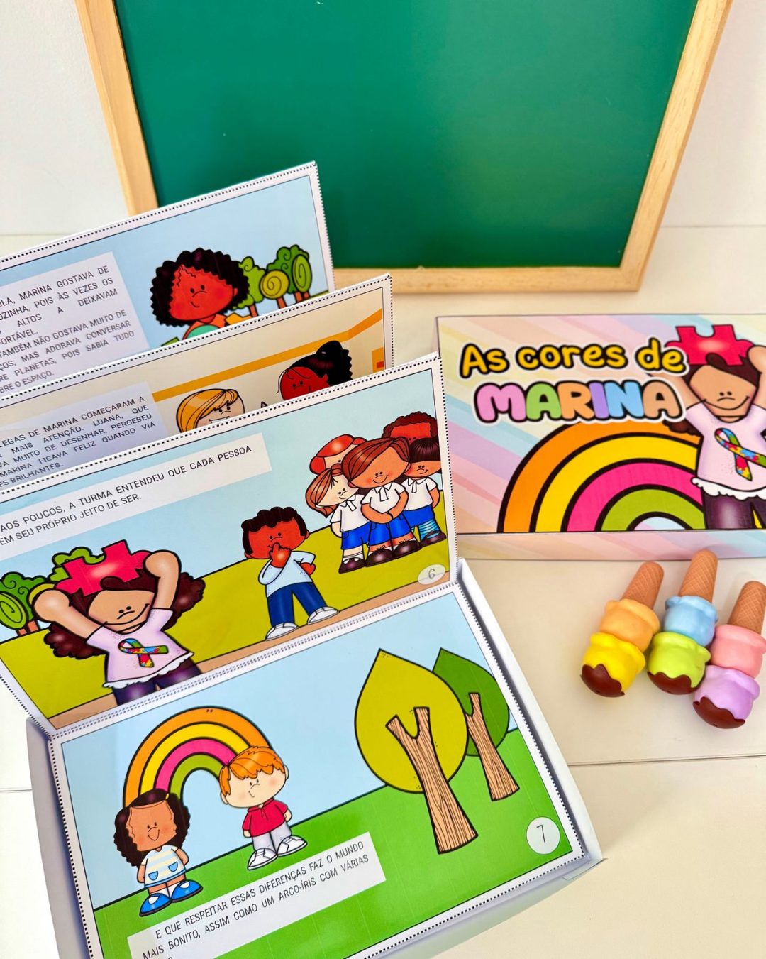História na caixa: As cores de Marina