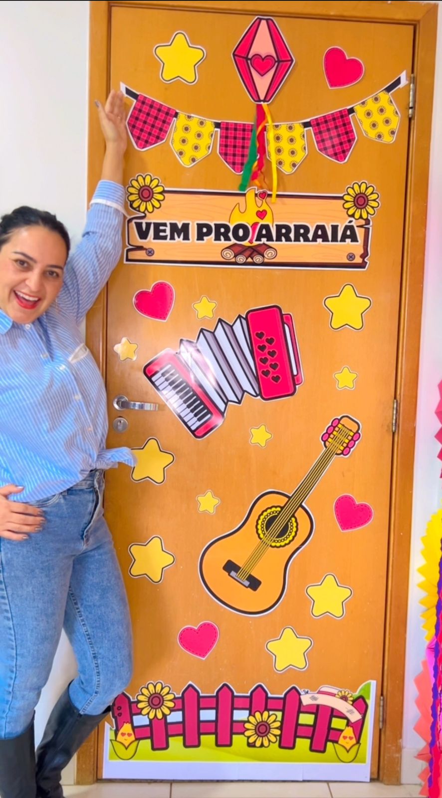Painel de porta: Vem pro arraiá
