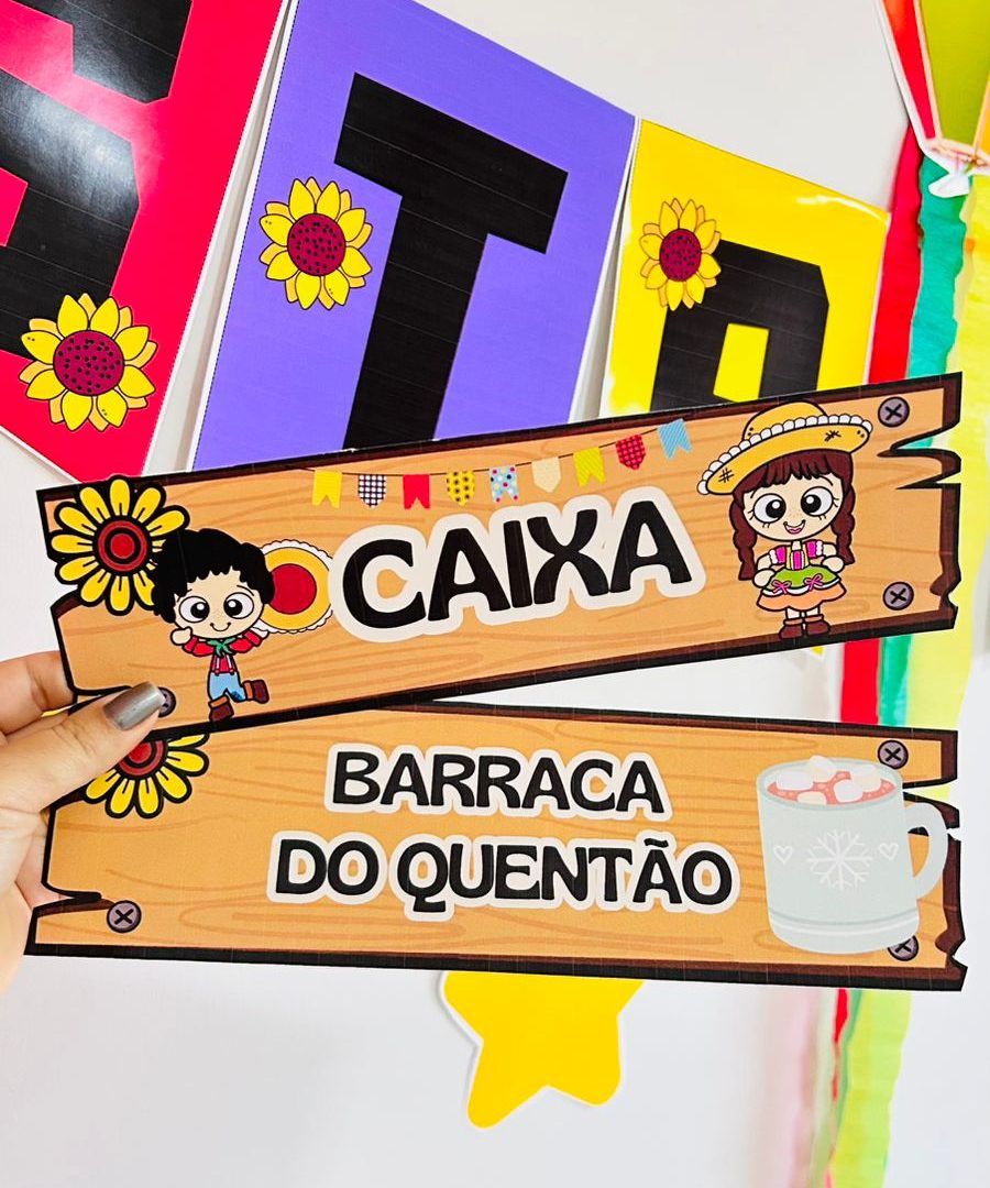 Plaquinhas para vendas Festa Junina