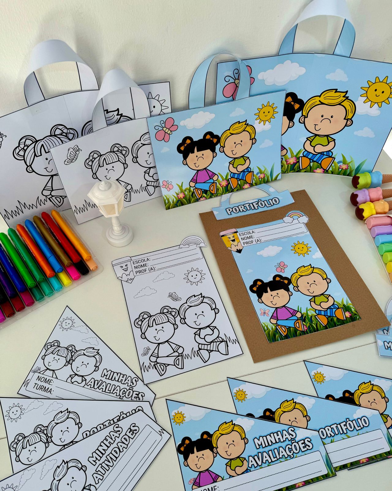 Kit Capas de Atividades tema Jardim. - Imagem 7