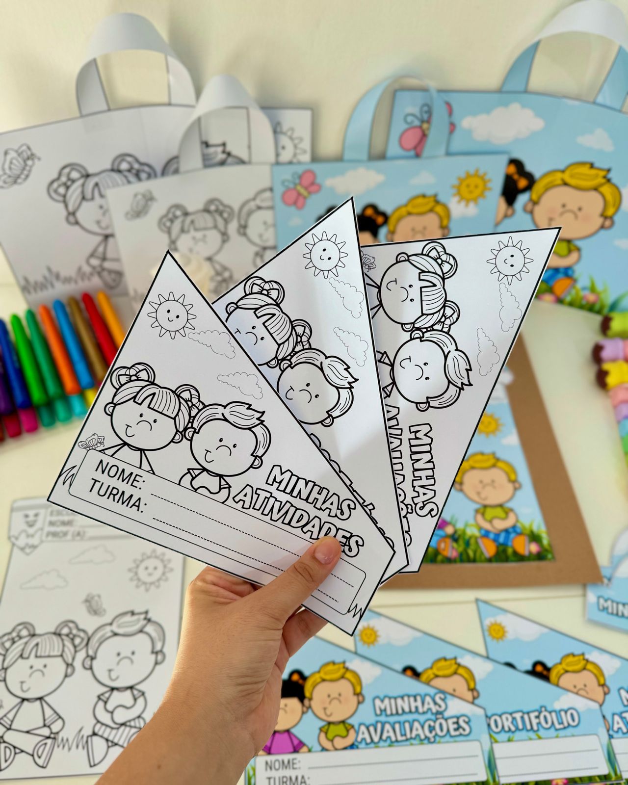 Kit Capas de Atividades tema Jardim. - Imagem 5