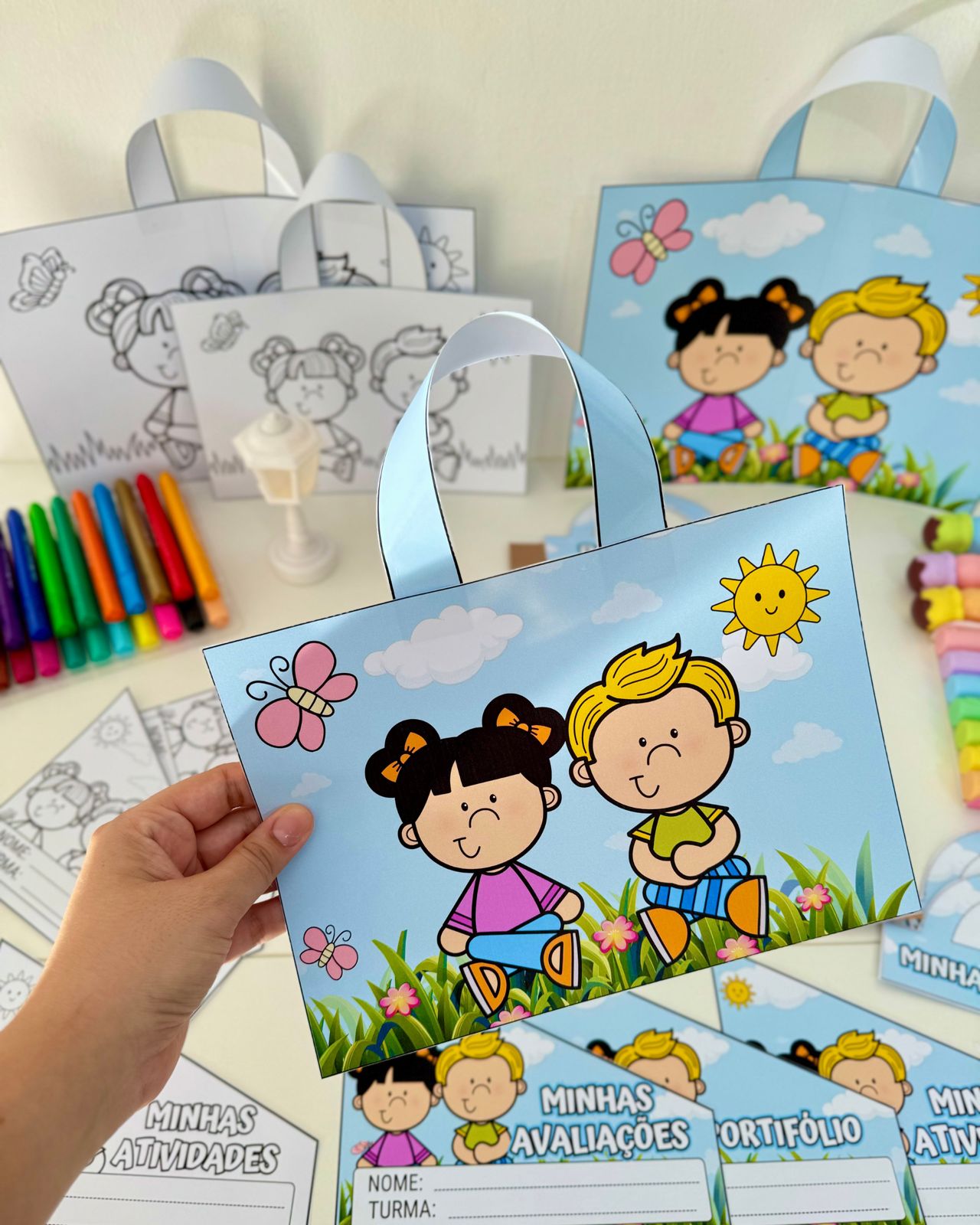 Kit Capas de Atividades tema Jardim.