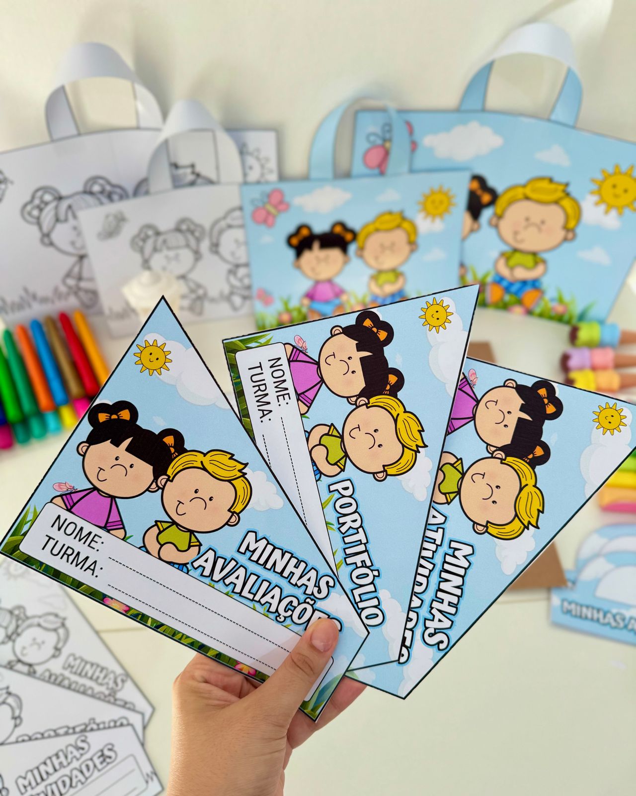 Kit Capas de Atividades tema Jardim. - Imagem 6