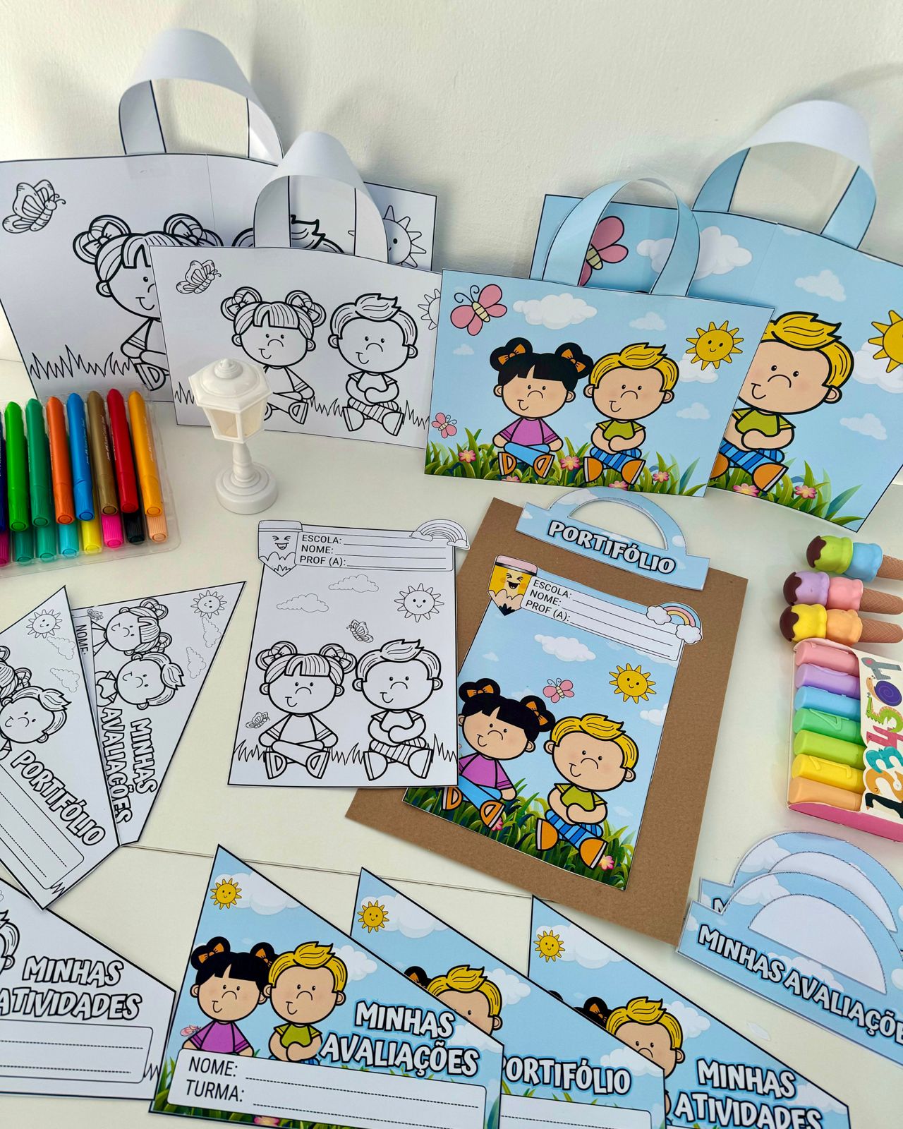 Kit Capas de Atividades tema Jardim. - Imagem 2