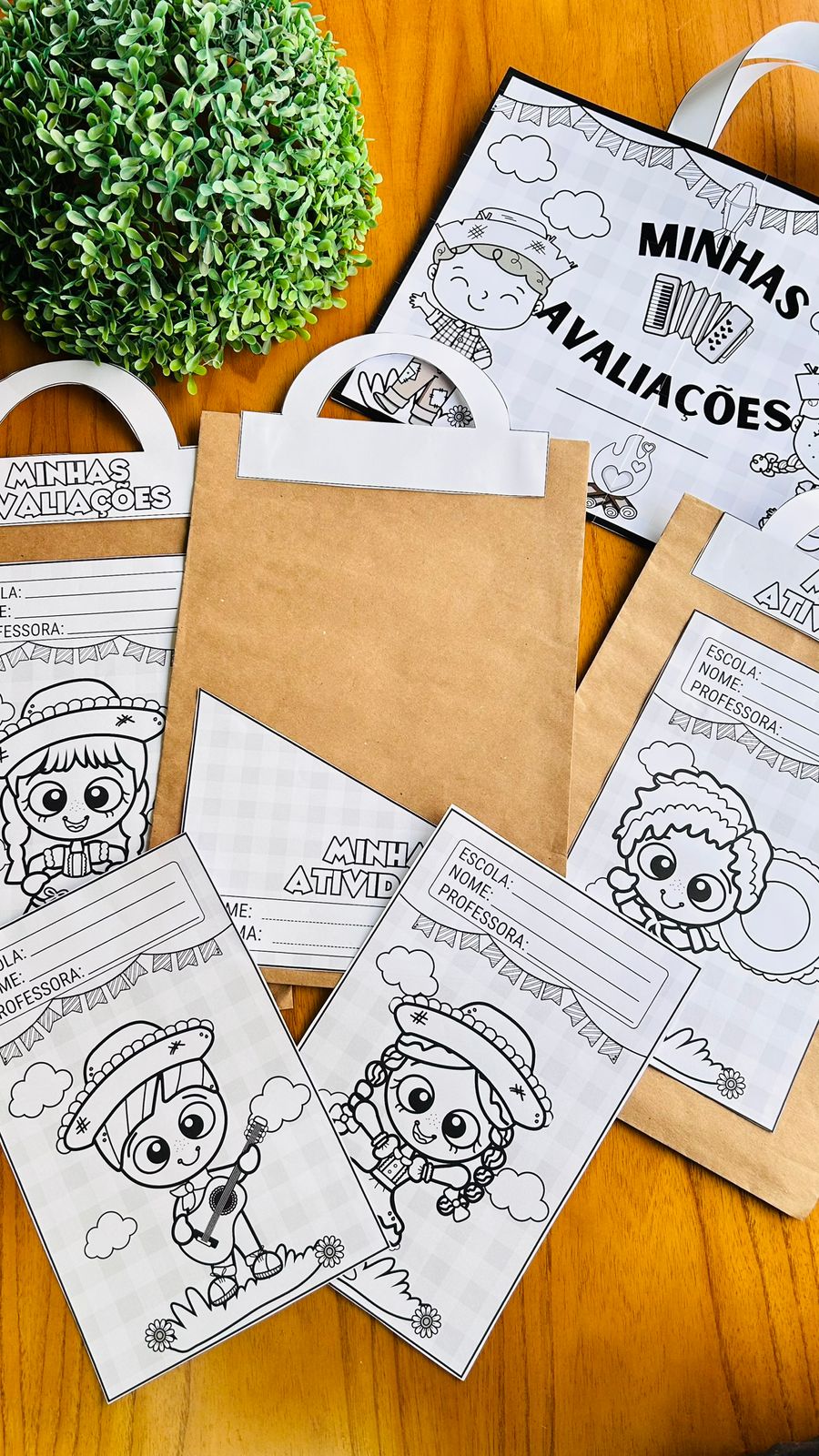 Kit Capas de Atividades tema Festa Junina - Imagem 6