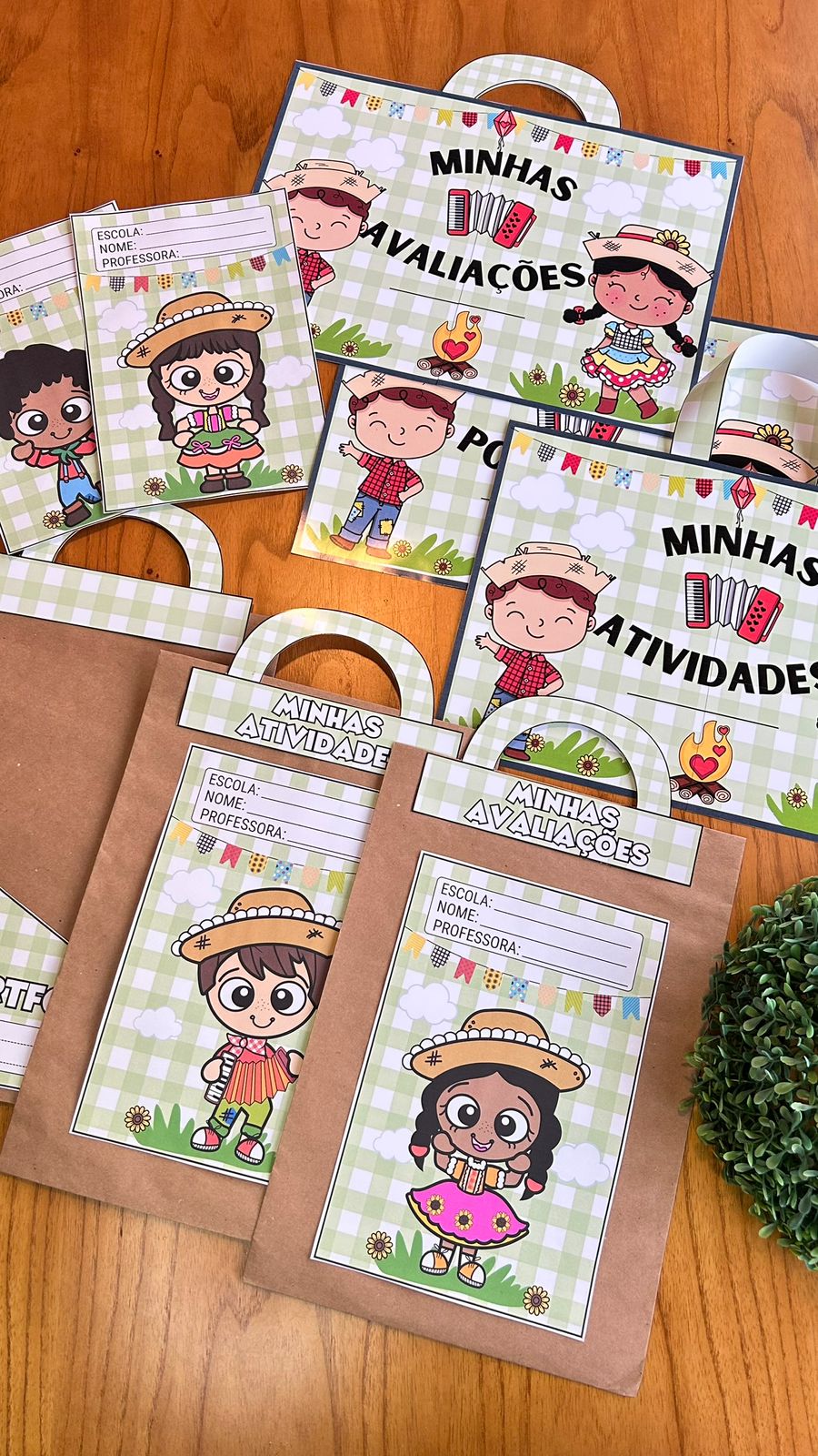 Kit Capas de Atividades tema Festa Junina - Imagem 5