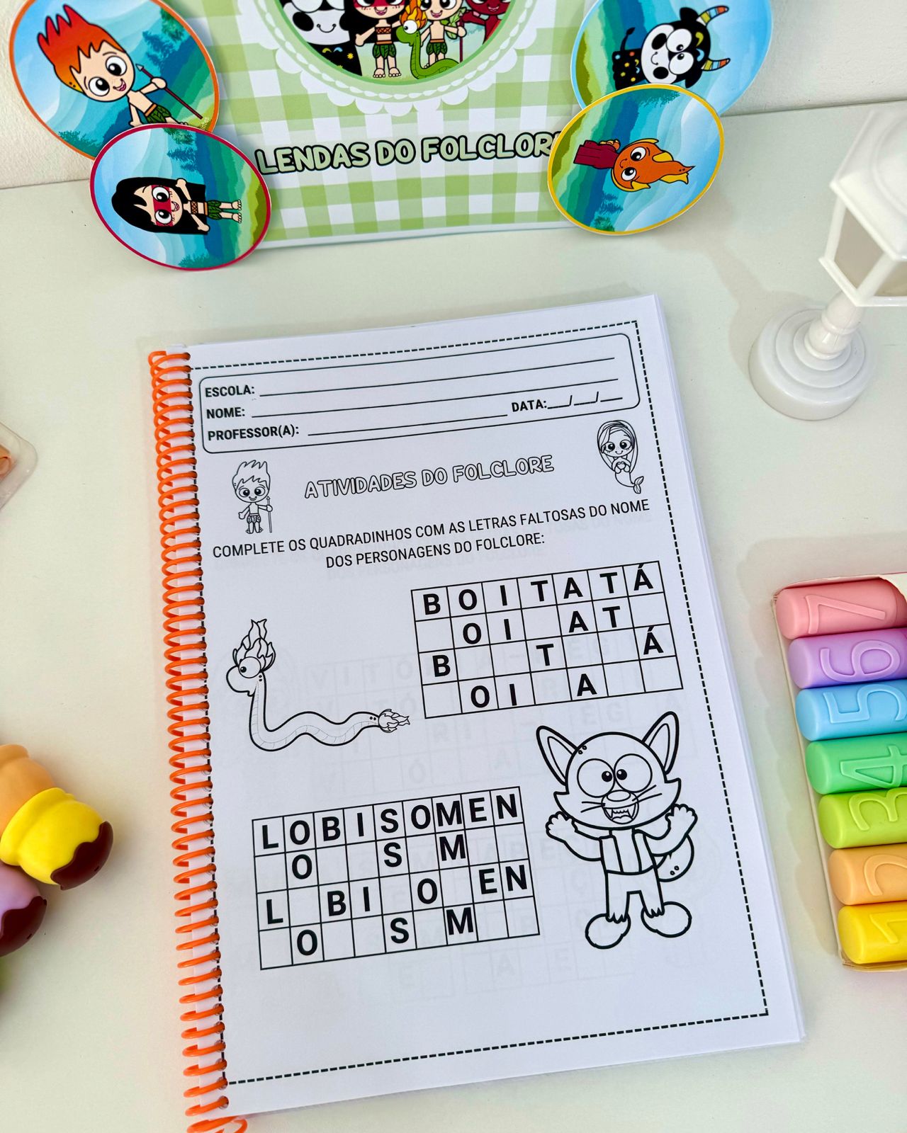 Atividades e Luva Lendas do Folclore - Imagem 11