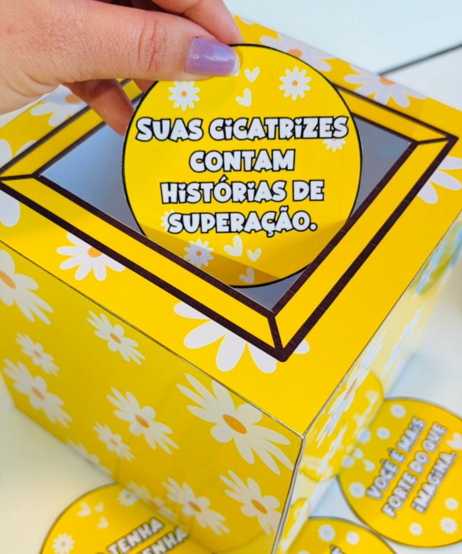 Caixa motivação Setembro Amarelo
