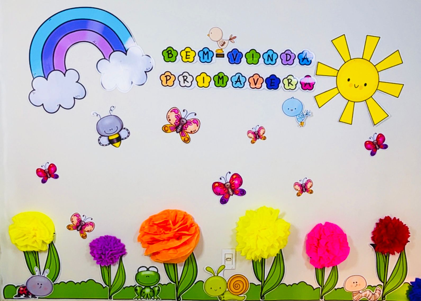 Painel Primavera das flores