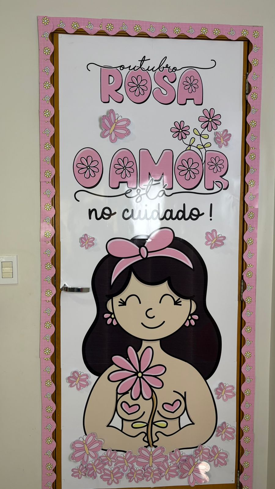 Painel de porta Outubro Rosa - Imagem 3