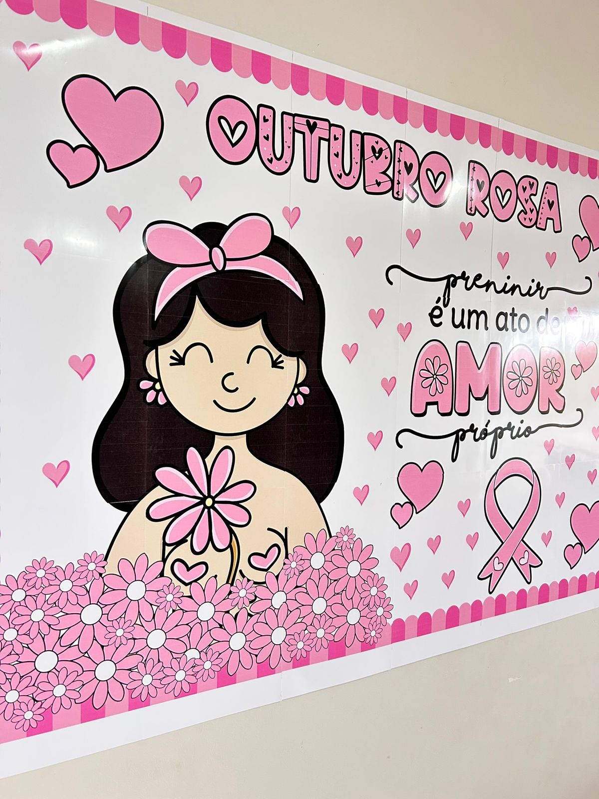 Caixa Outubro Rosa, painel e cartão - Imagem 7