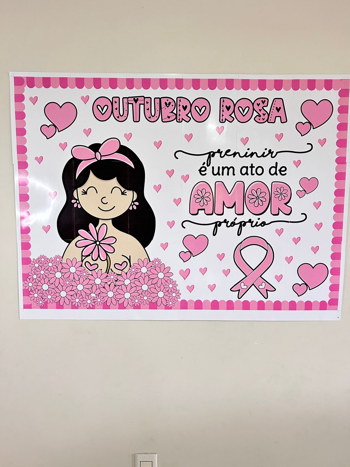 Caixa Outubro Rosa, painel e cartão - Imagem 3