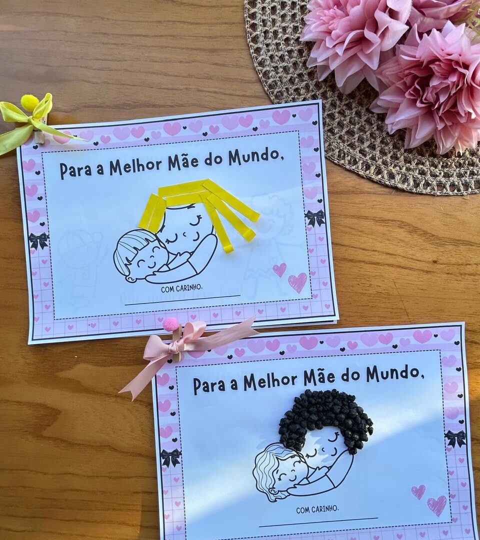 Caderno Afetivo para Mamãe + História no Palito