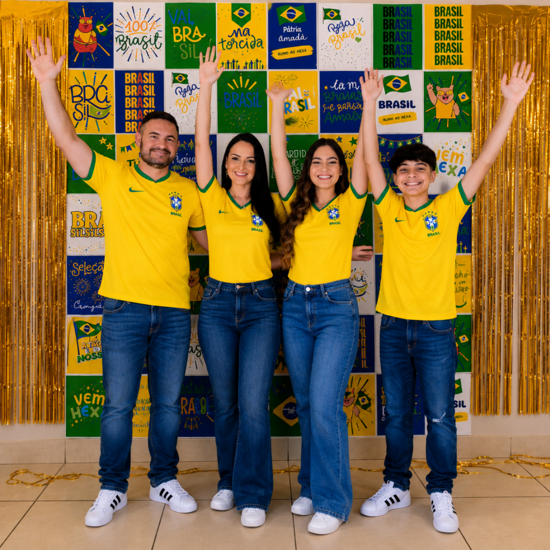 Painel Para Fotos Copa do Mundo 2026 + Tótens de Brindes