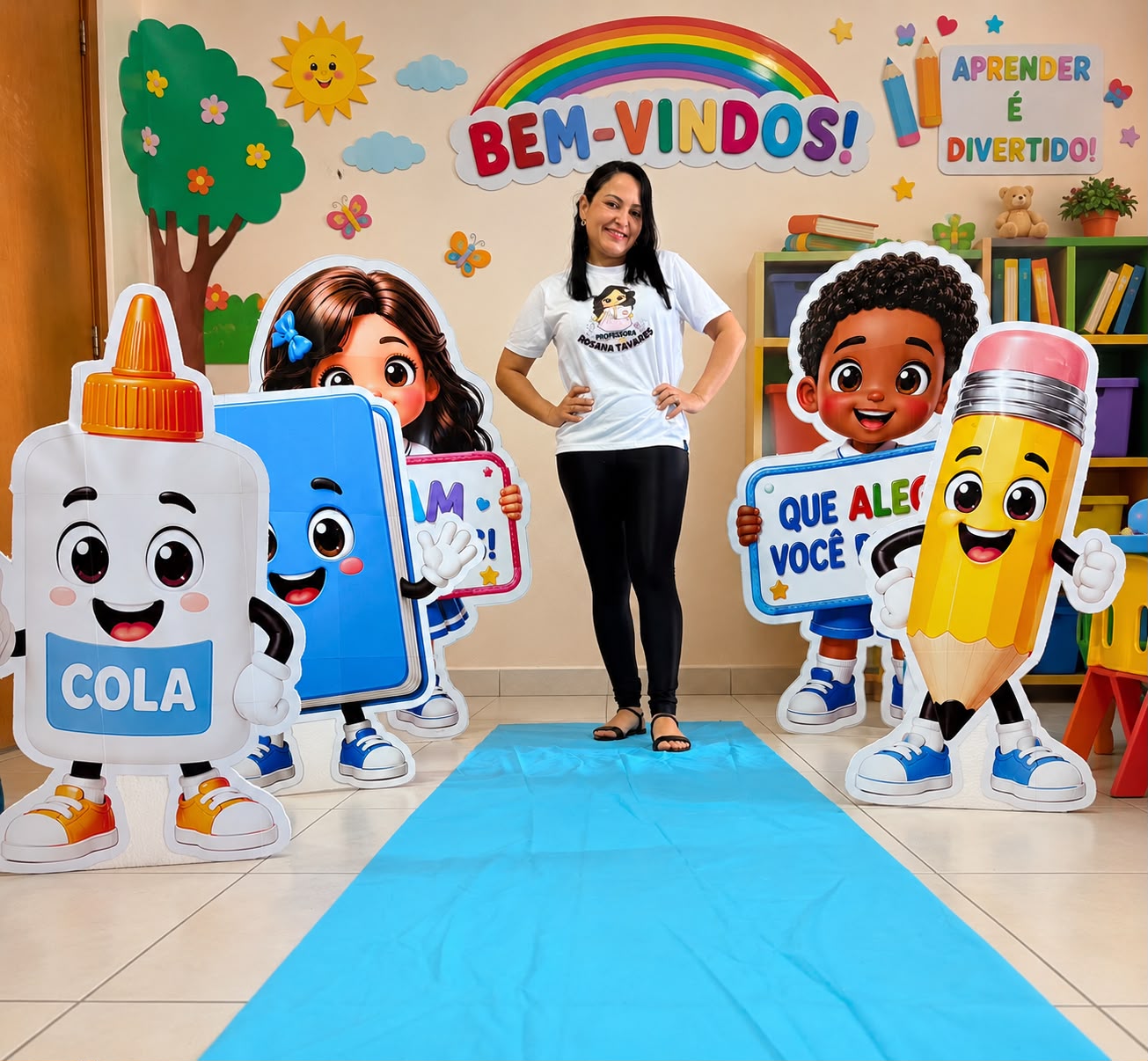 Tótens Gigantes Boas-Vindas Escola Encantada