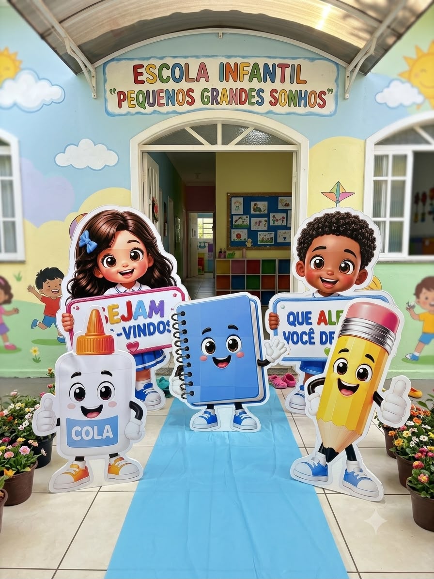 Tótens Gigantes Boas-Vindas Escola Encantada - Imagem 4