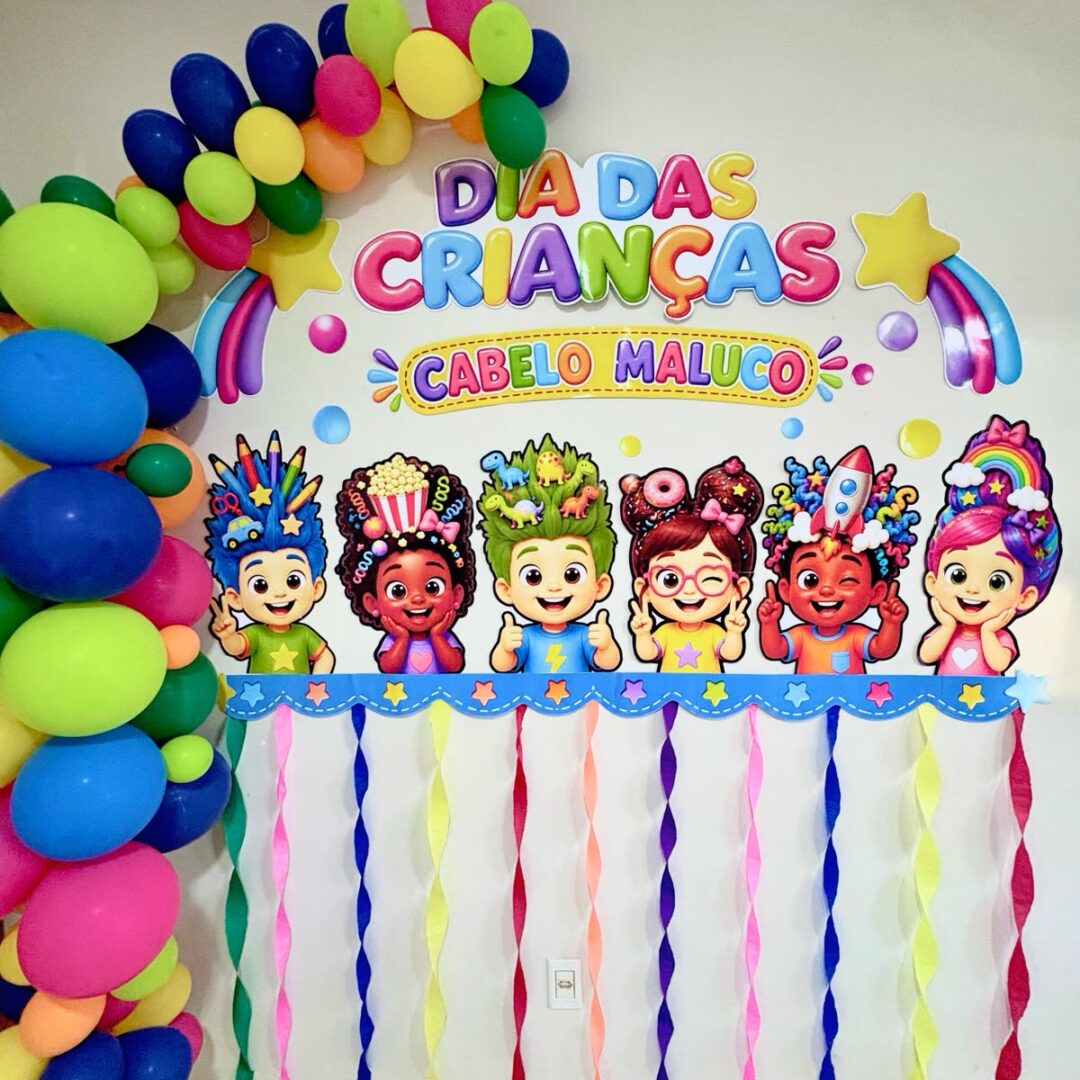 Painel Cabelo Maluco - Dia Das Crianças