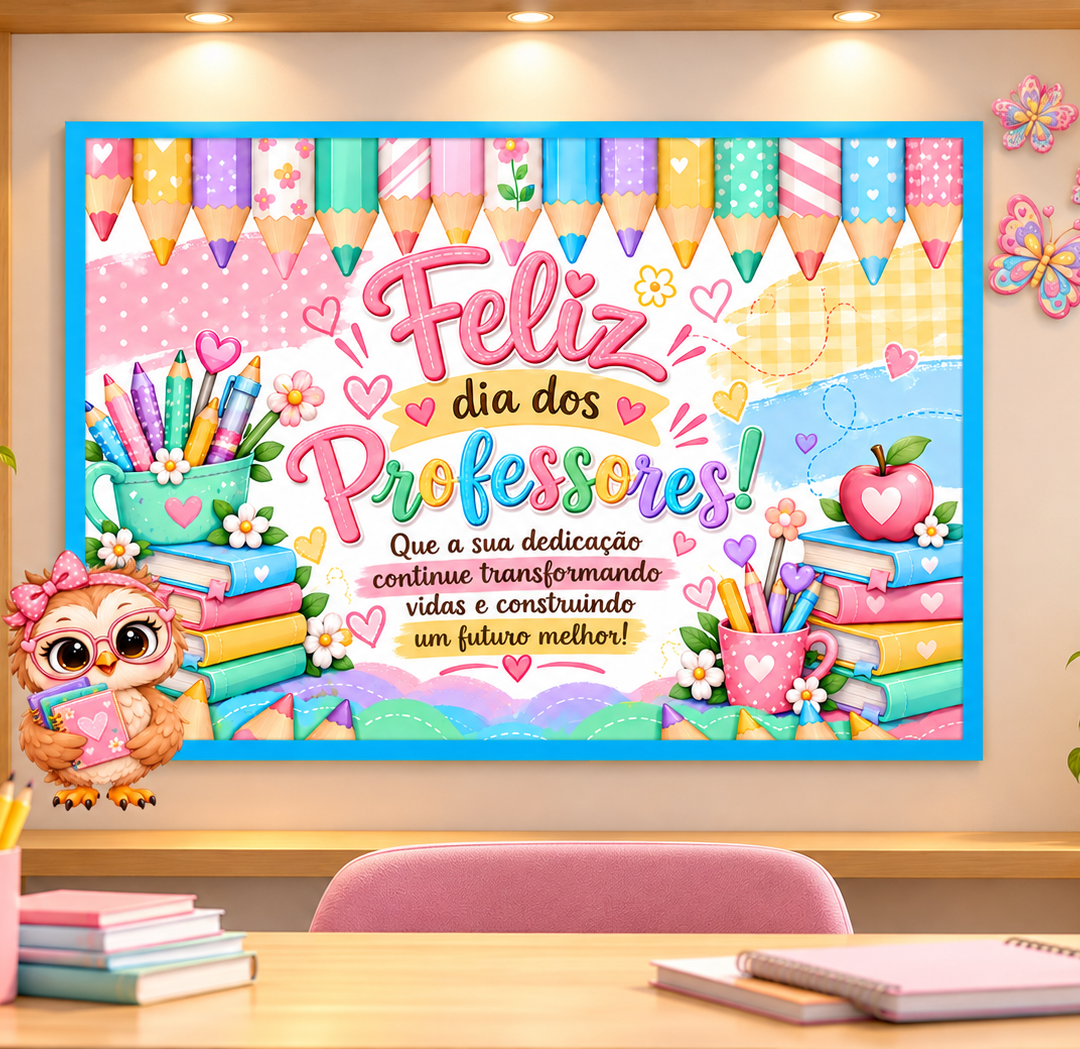 Painel Dia Dos Professores - Corujinha