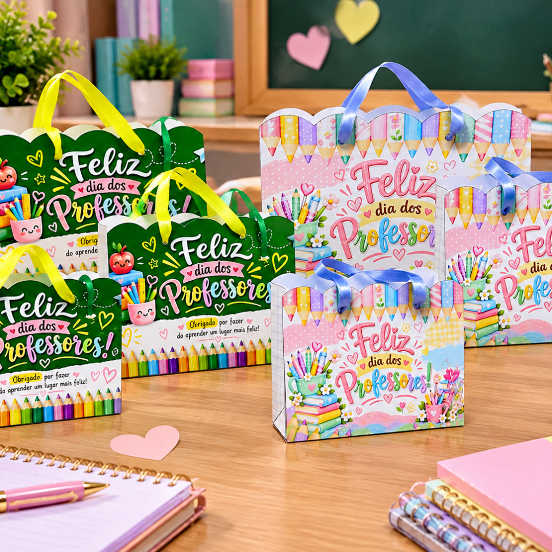 Sacolinhas Personalizadas - Dia Dos Professores